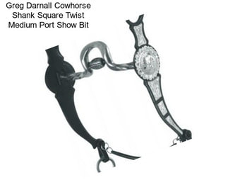 Greg Darnall Cowhorse Shank Square Twist Medium Port Show Bit