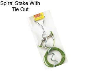 Spiral Stake With Tie Out