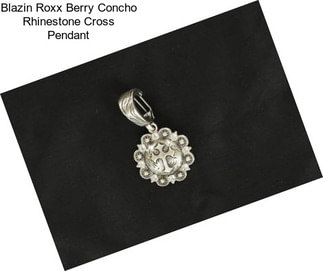 Blazin Roxx Berry Concho Rhinestone Cross Pendant