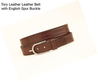 Tory Leather Leather Belt with English Spur Buckle