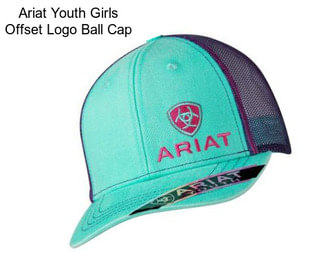 Ariat Youth Girls Offset Logo Ball Cap