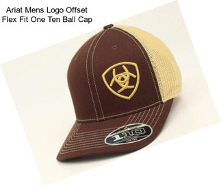 Ariat Mens Logo Offset Flex Fit One Ten Ball Cap