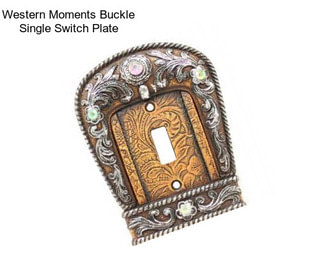Western Moments Buckle Single Switch Plate