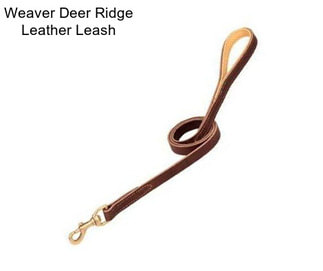 Weaver Deer Ridge Leather Leash