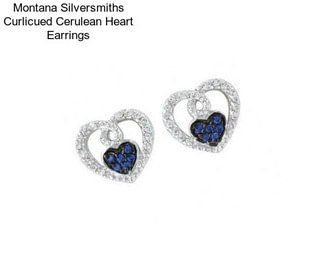 Montana Silversmiths Curlicued Cerulean Heart Earrings