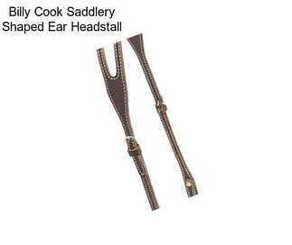 Billy Cook Saddlery Shaped Ear Headstall