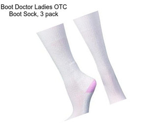 Boot Doctor Ladies OTC Boot Sock, 3 pack