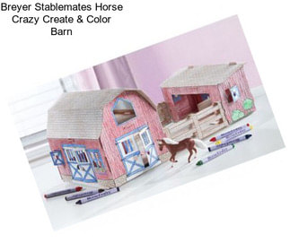 Breyer Stablemates Horse Crazy Create & Color Barn