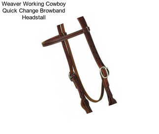 Weaver Working Cowboy Quick Change Browband Headstall