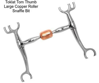 Toklat Tom Thumb Large Copper Roller Snaffle Bit