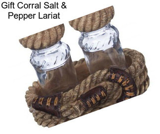 Gift Corral Salt & Pepper Lariat