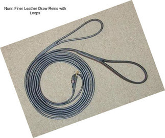 Nunn Finer Leather Draw Reins with Loops