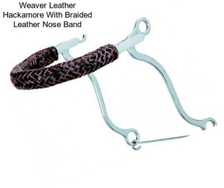 Weaver Leather Hackamore With Braided Leather Nose Band