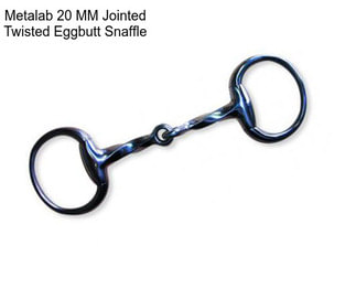 Metalab 20 MM Jointed Twisted Eggbutt Snaffle