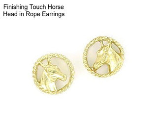 Finishing Touch Horse Head in Rope Earrings