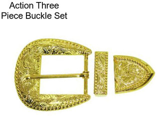 Action Three Piece Buckle Set