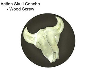 Action Skull Concho - Wood Screw