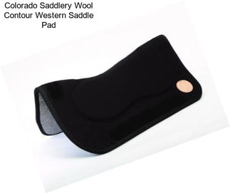 Colorado Saddlery Wool Contour Western Saddle Pad