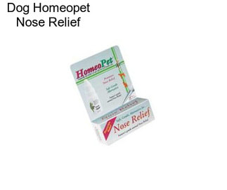 Dog Homeopet Nose Relief