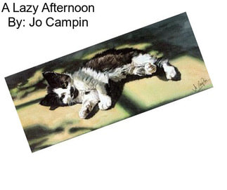 A Lazy Afternoon By: Jo Campin