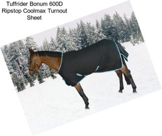 Tuffrider Bonum 600D Ripstop Coolmax Turnout Sheet