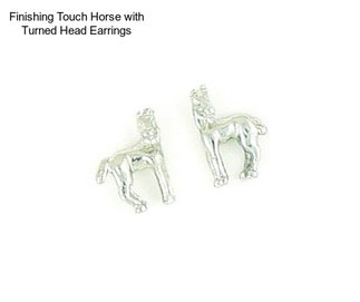 Finishing Touch Horse with Turned Head Earrings