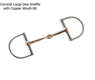 Coronet Large Dee Snaffle with Copper Mouth Bit