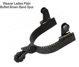 Weaver Ladies Plain Buffed Brown Band Spur