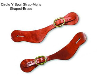 Circle Y Spur Strap-Mens Shaped-Brass