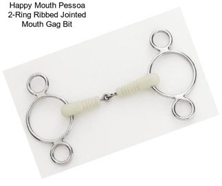 Happy Mouth Pessoa 2-Ring Ribbed Jointed Mouth Gag Bit