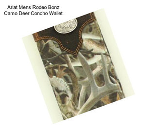 Ariat Mens Rodeo Bonz Camo Deer Concho Wallet