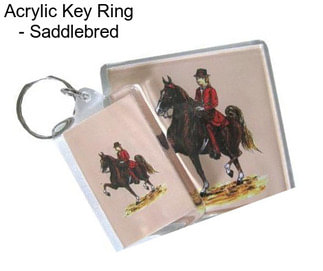 Acrylic Key Ring - Saddlebred