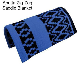 Abetta Zig-Zag Saddle Blanket