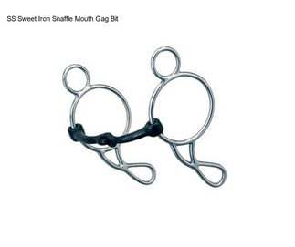 SS Sweet Iron Snaffle Mouth Gag Bit