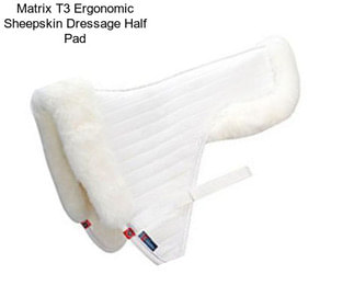 Matrix T3 Ergonomic Sheepskin Dressage Half Pad