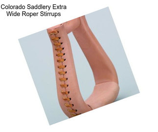 Colorado Saddlery Extra Wide Roper Stirrups