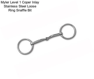 Myler Level 1 Coper Inlay Stainless Steel Loose Ring Snaffle Bit