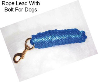 Rope Lead With Bolt For Dogs