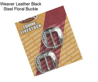 Weaver Leather Black Steel Floral Buckle