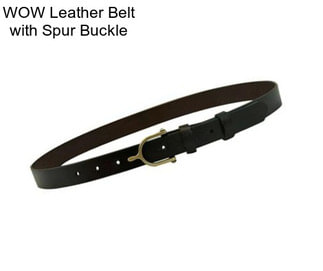 WOW Leather Belt with Spur Buckle