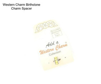 Western Charm Birthstone Charm Spacer