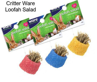 Critter Ware Loofah Salad