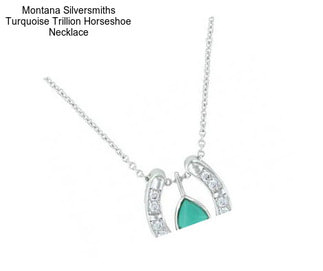 Montana Silversmiths Turquoise Trillion Horseshoe Necklace