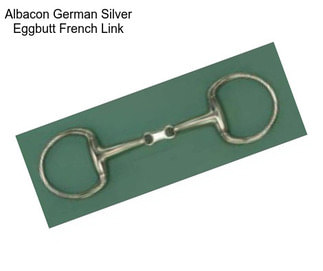 Albacon German Silver Eggbutt French Link