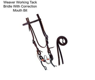 Weaver Working Tack Bridle With Correction Mouth Bit