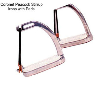 Coronet Peacock Stirrup Irons with Pads