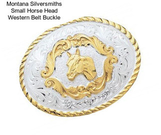 Montana Silversmiths Small Horse Head Western Belt Buckle