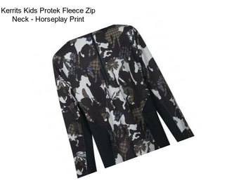 Kerrits Kids Protek Fleece Zip Neck - Horseplay Print