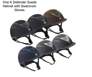 One K Defender Suede Helmet with Swarovski Stones