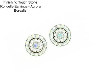 Finishing Touch Stone Rondelle Earrings - Aurora Borealis